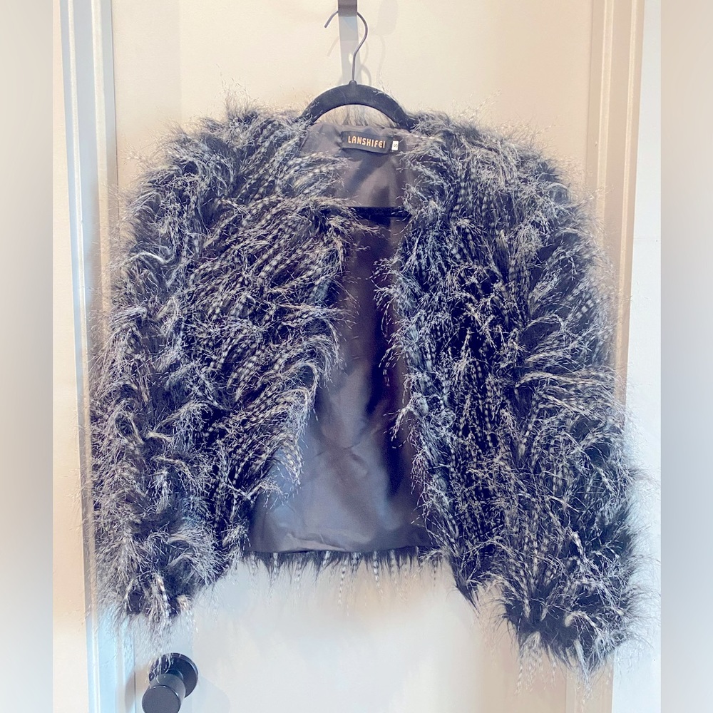 Funky pho fur jacket!
